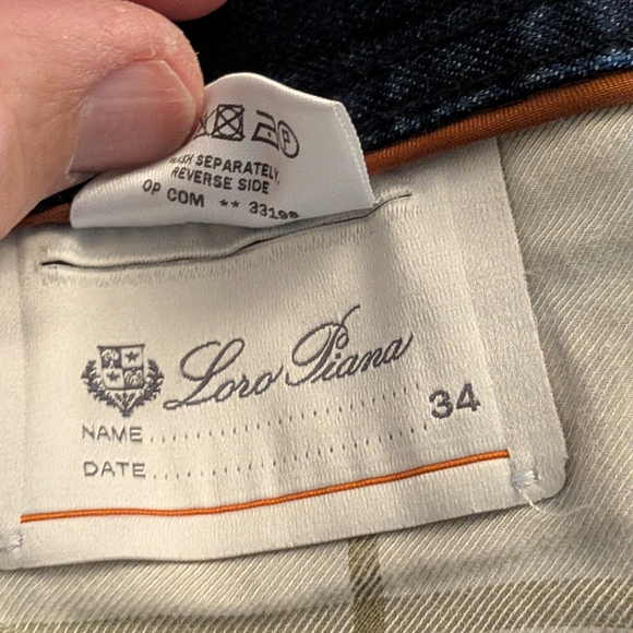 Loro Piana White and Orange Plaid Garment - Picture 4 of 13